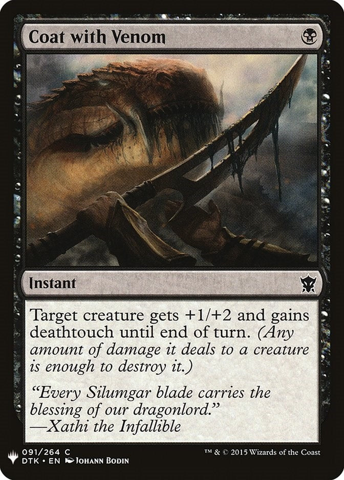 Coat with Venom (91) [LIST] - MTG Single