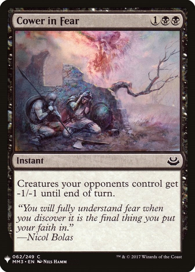 Cower in Fear (62) [LIST] - MTG Single