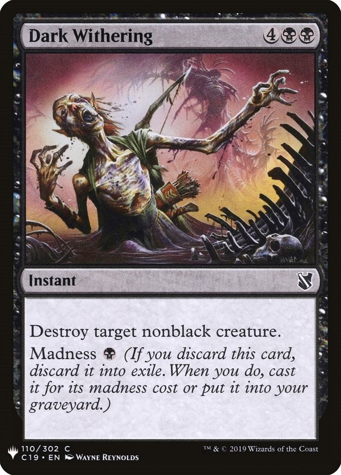 Dark Withering (110) [LIST] - MTG Single