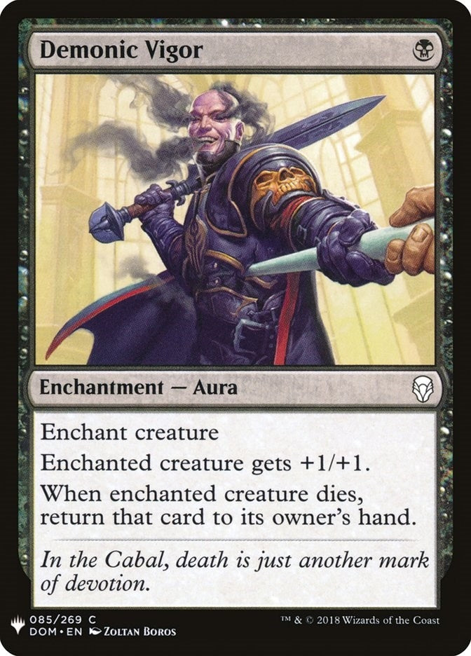 Demonic Vigor (85) [LIST] - MTG Single
