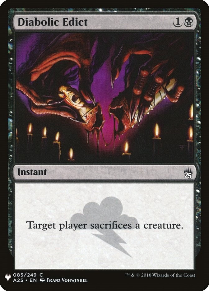 Diabolic Edict (85) [LIST] - MTG Single