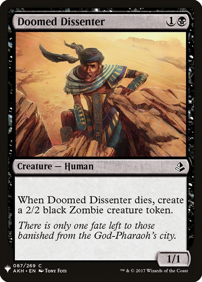 Doomed Dissenter (87) [LIST] - MTG Single