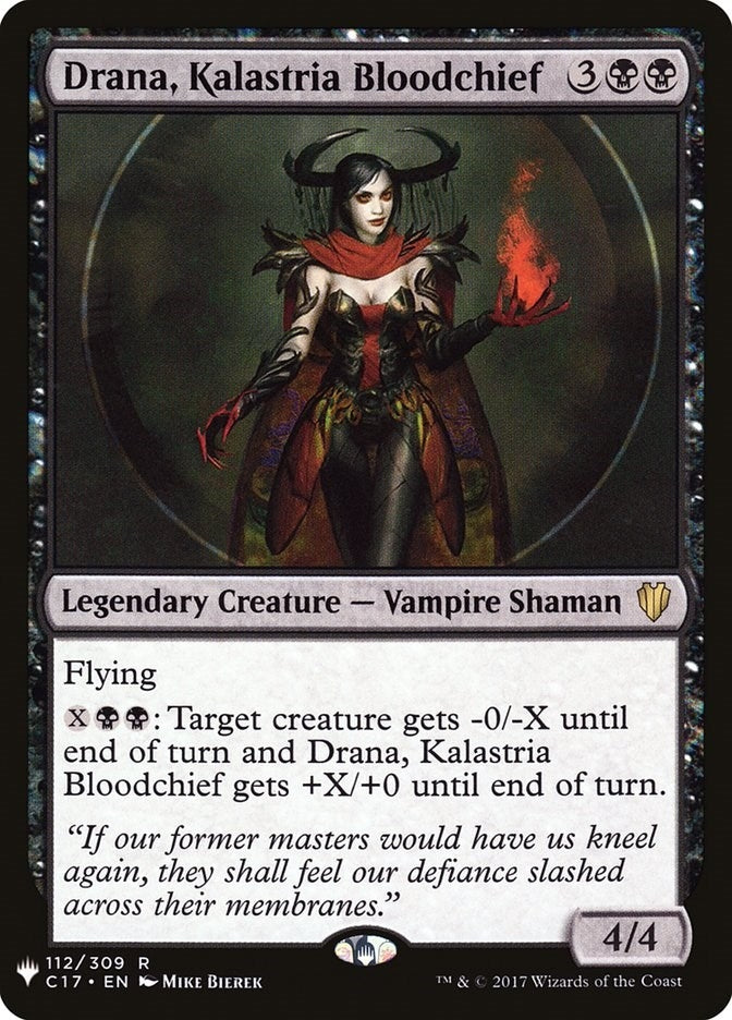 Drana Kalastria Bloodchief (112) [LIST] - MTG Single