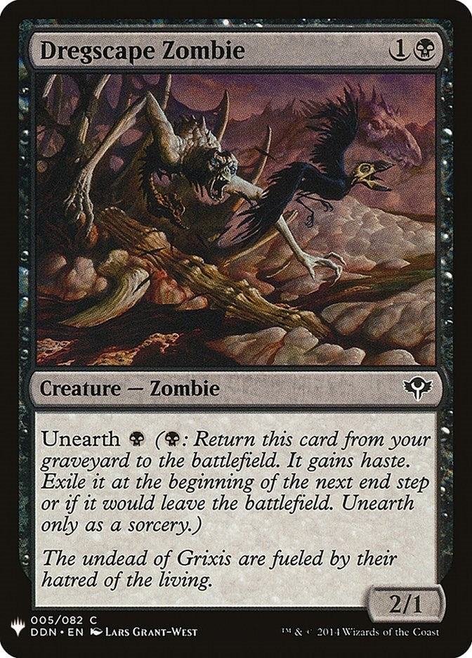 Dregscape Zombie (5) [LIST] - MTG Single