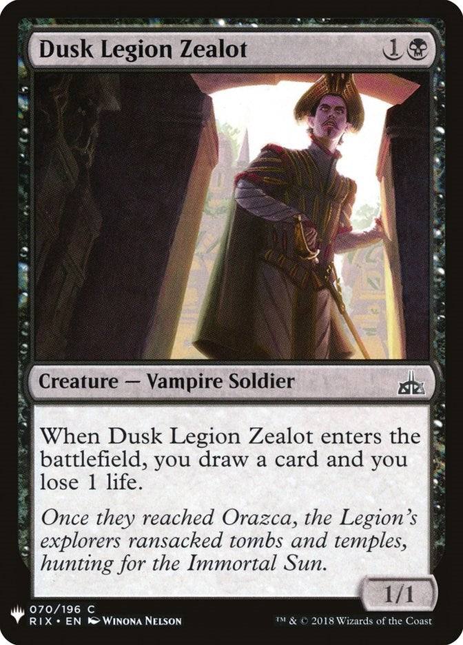 Dusk Legion Zealot (70) [LIST] - MTG Single