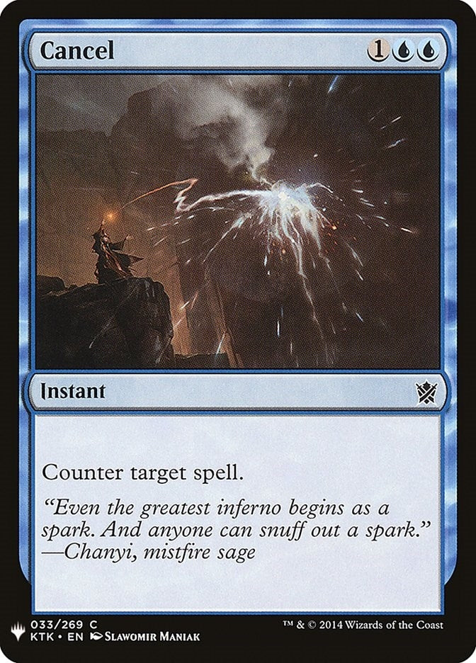 Cancel (33) [LIST] - MTG Single