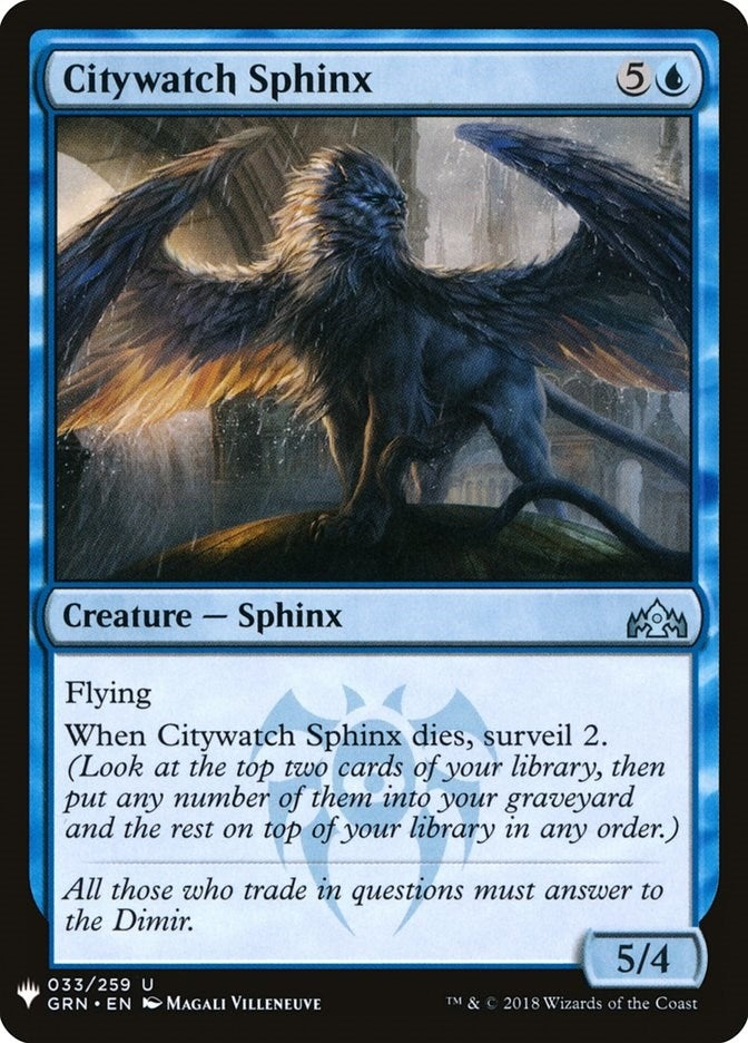 Citywatch Sphinx (33) [LIST] - MTG Single