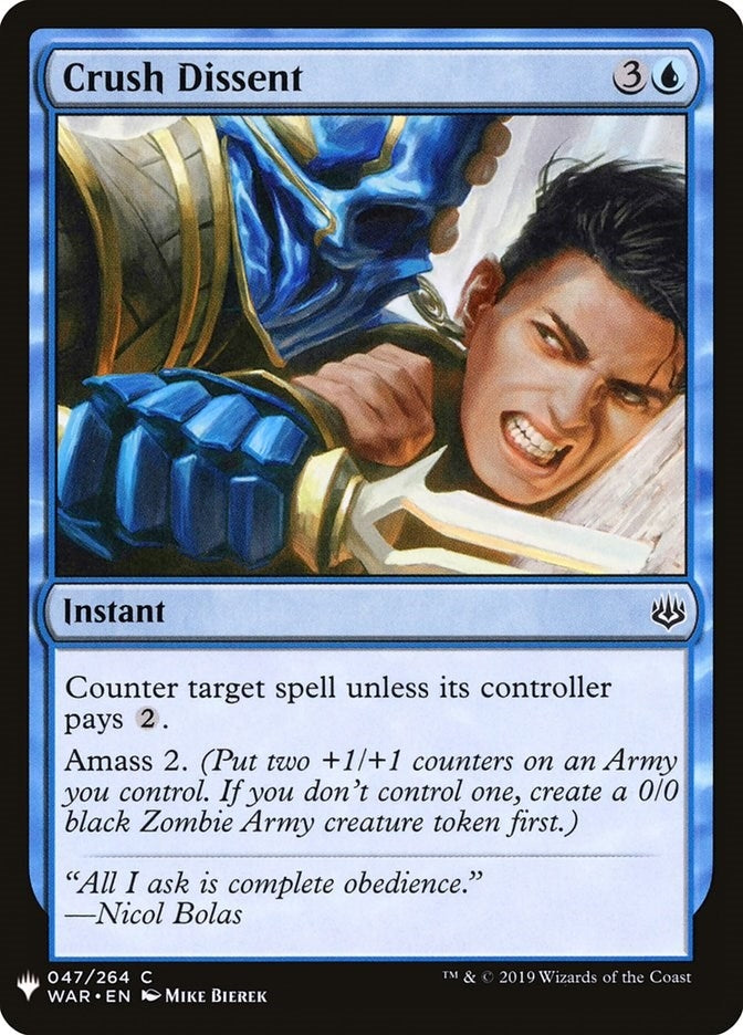 Crush Dissent (47) [LIST] - MTG Single
