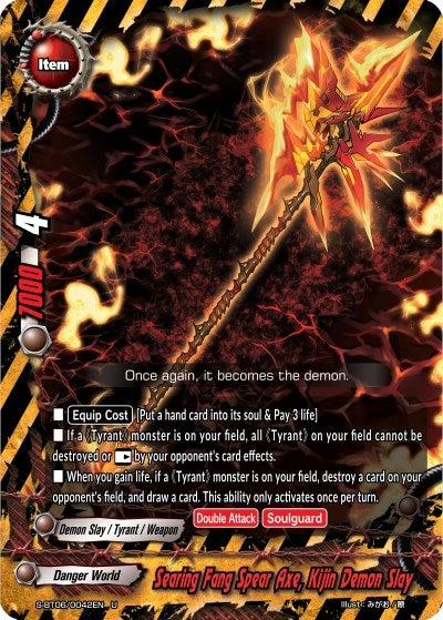 Searing Fang Spear Axe Kijin Demon Slay (60042) [S-BT06] - Future Card BuddyFight Single