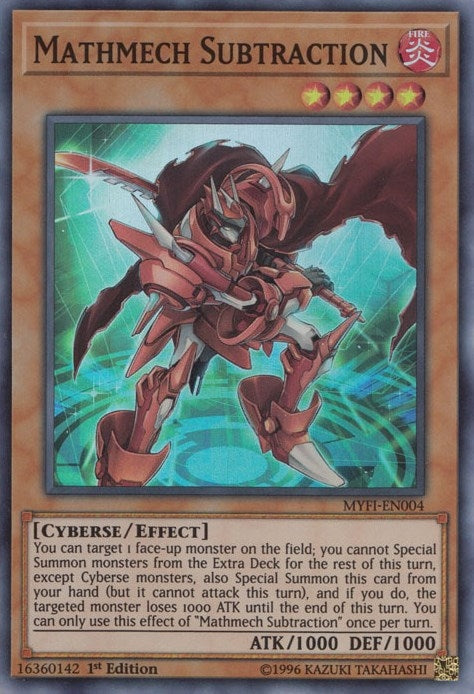 Mathmech Subtraction (4) (MYFI) - YuGiOh Single