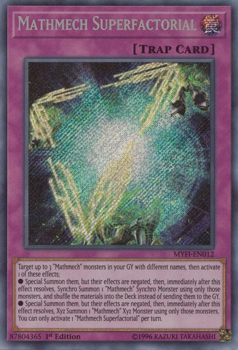 Mathmech Superfactorial (12) (MYFI) - YuGiOh Single