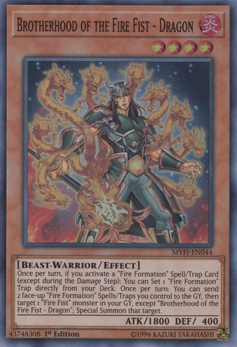 Brotherhood of the Fire Fist - Dragon (44) (MYFI) - YuGiOh Single