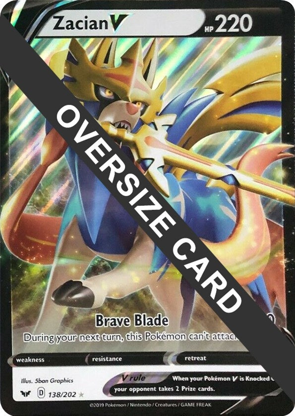 Image for Zacian V (138/202) (Jumbo Cards) - Pokemon