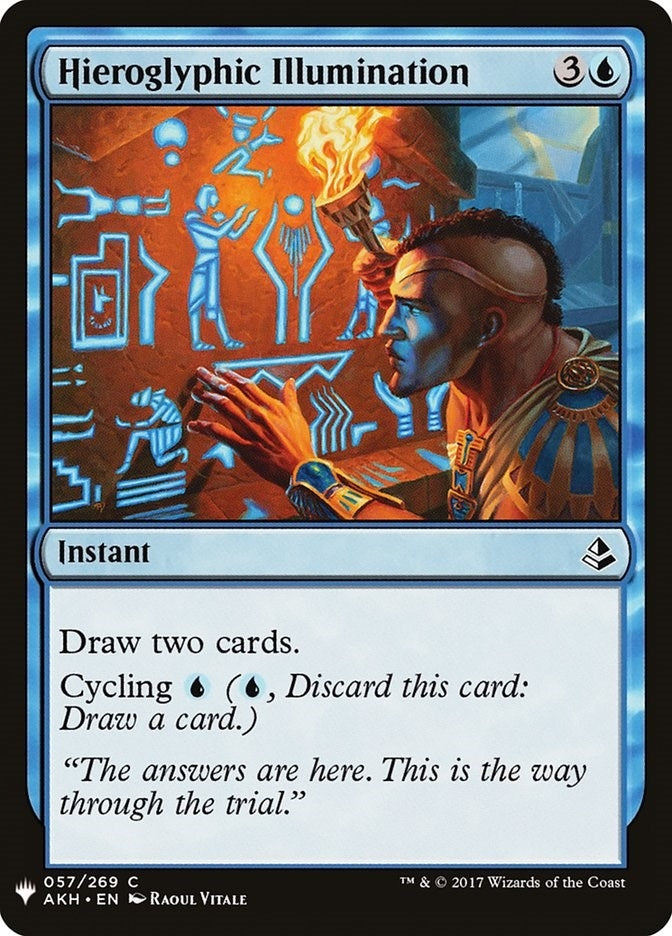 Hieroglyphic Illumination (57) [LIST] - MTG Single