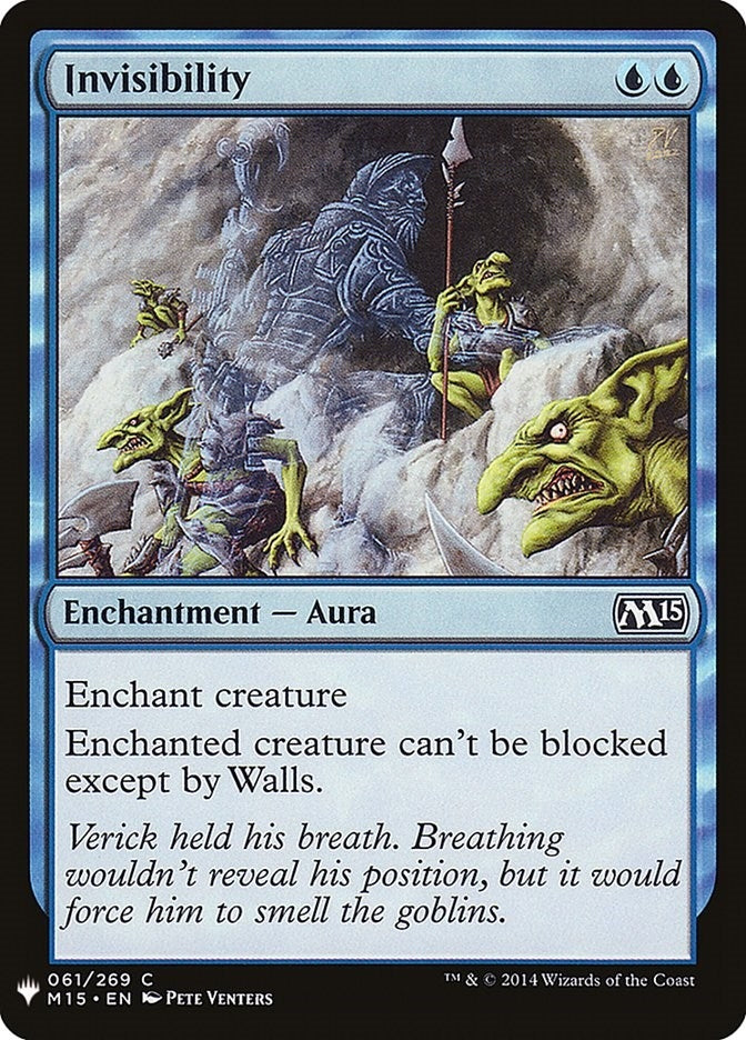 Invisibility (61) [LIST] - MTG Single