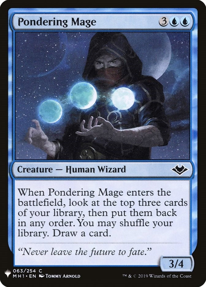 Pondering Mage (63) [LIST] - MTG Single