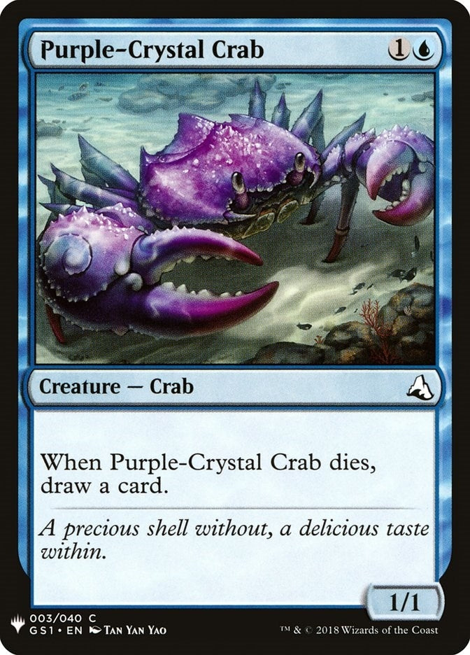 Purple-Crystal Crab (3) [LIST] - MTG Single