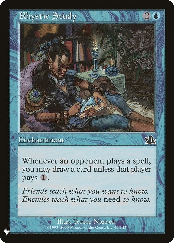 Rhystic Study (45) [LIST] - MTG Single
