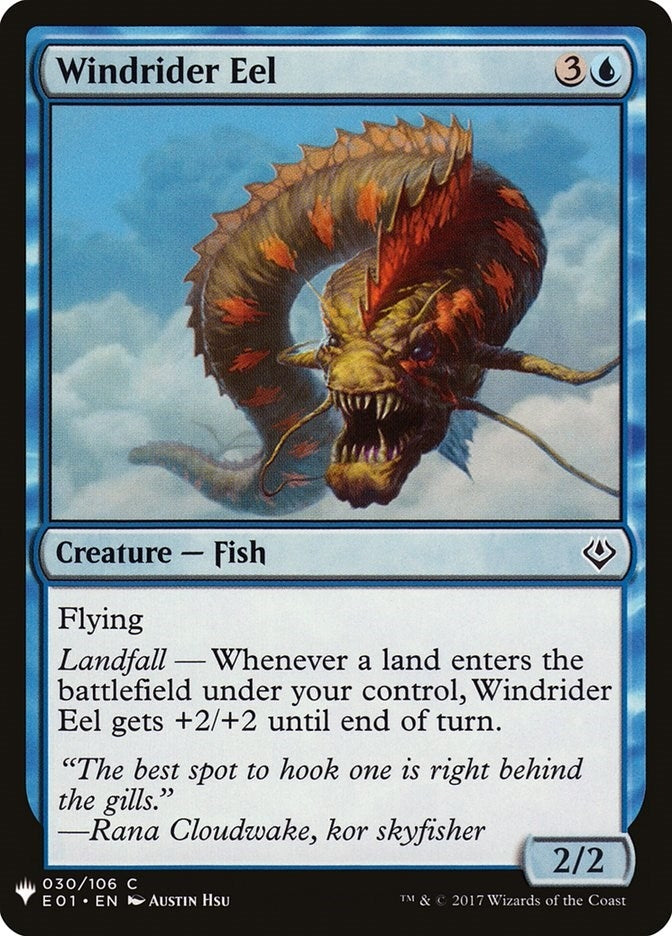 Windrider Eel (30) [LIST] - MTG Single
