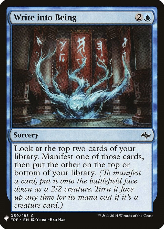 Write into Being (59) [LIST] - MTG Single