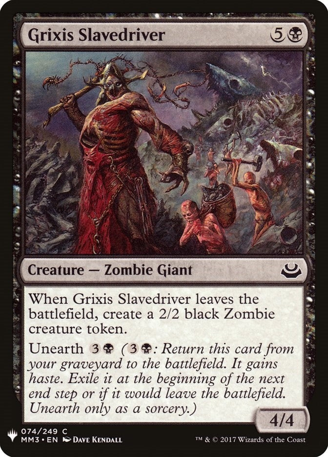 Grixis Slavedriver (74) [LIST] - MTG Single