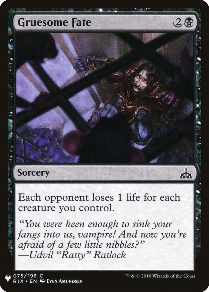 Gruesome Fate (75) [LIST] - MTG Single
