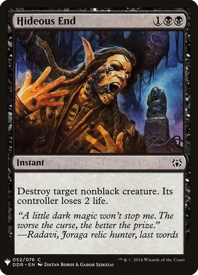 Hideous End (52) [LIST] - MTG Single