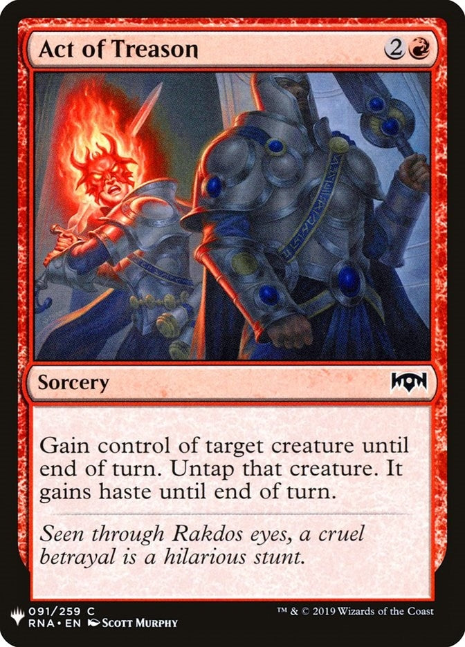 Act of Treason (91) [LIST] - MTG Single