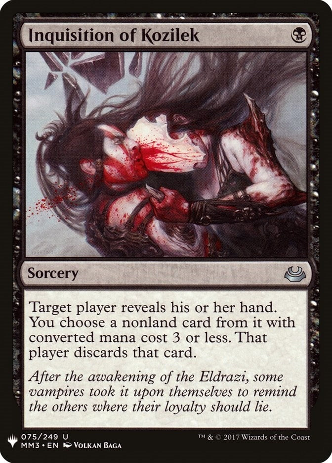 Inquisition of Kozilek (75) [LIST] - MTG Single