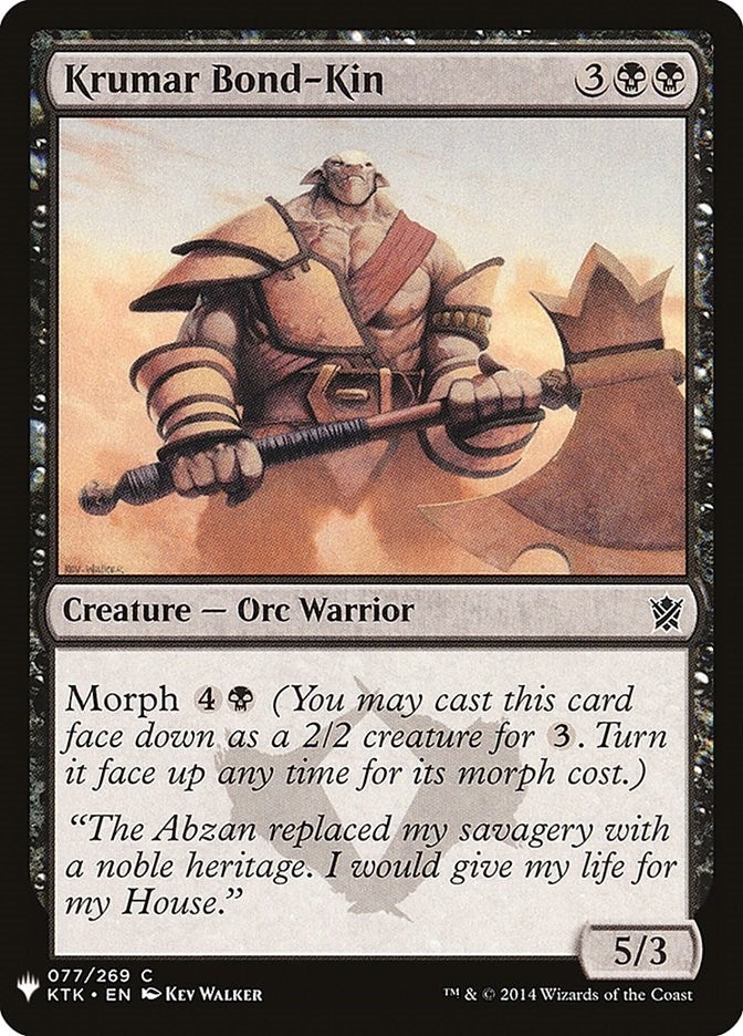 Krumar Bond-Kin (77) [LIST] - MTG Single