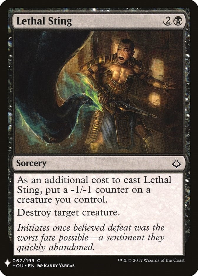 Lethal Sting (67) [LIST] - MTG Single