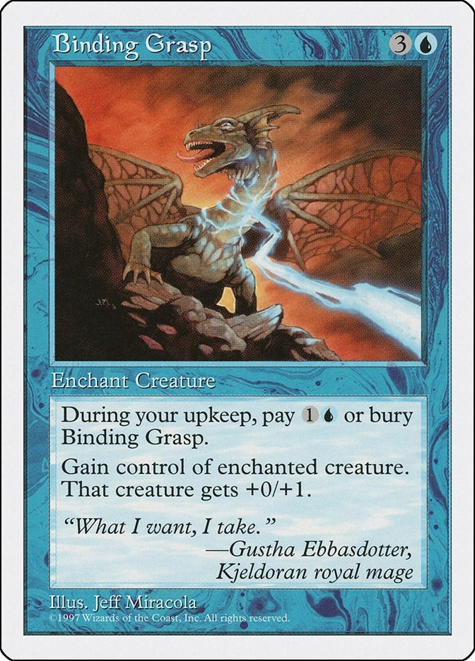 Binding Grasp [5ED] - MTG Single