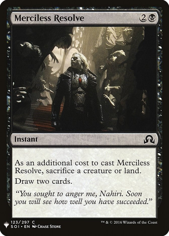 Merciless Resolve (123) [LIST] - MTG Single