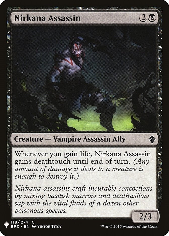 Nirkana Assassin (118) [LIST] - MTG Single