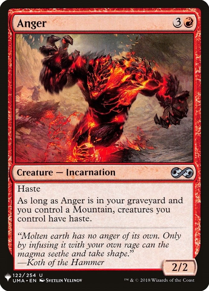 Anger (122) [LIST] - MTG Single