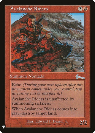 Image for Avalanche Riders (74) (The List Reprints) - Magic: The Gathering