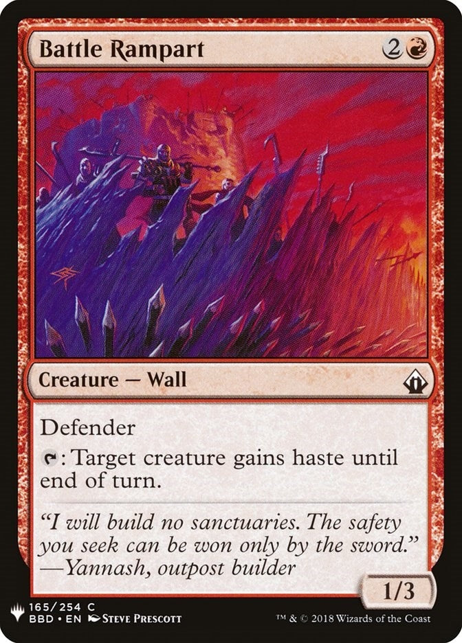Battle Rampart (165) [LIST] - MTG Single