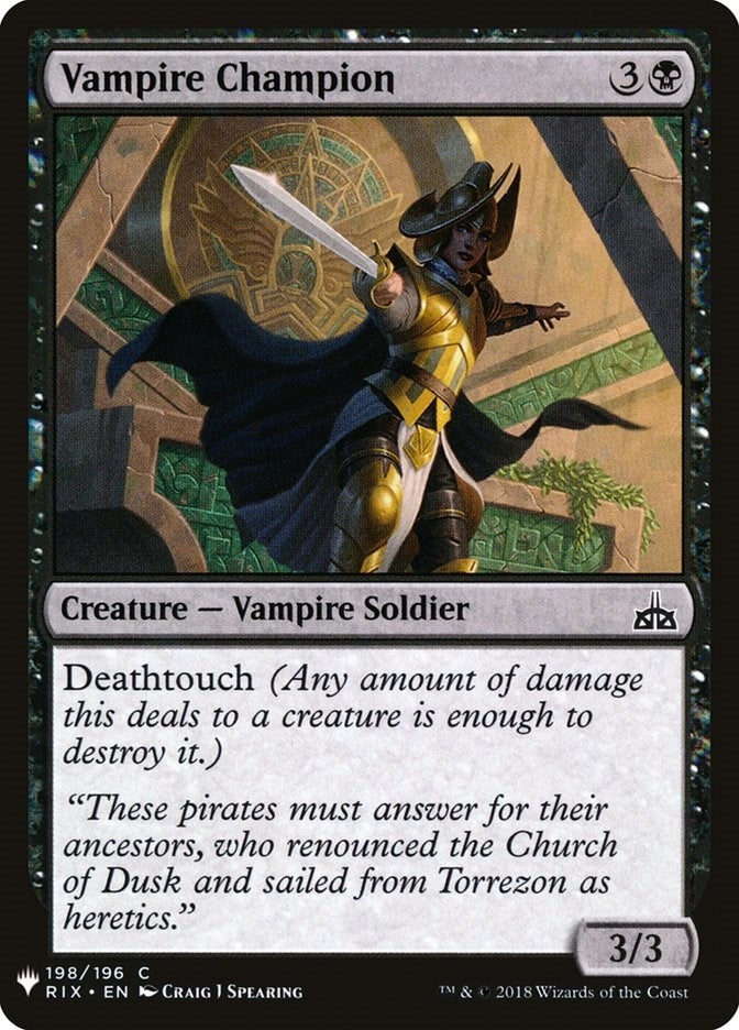 Vampire Champion (198) [LIST] - MTG Single