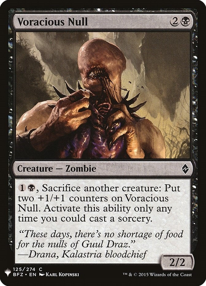 Voracious Null (125) [LIST] - MTG Single