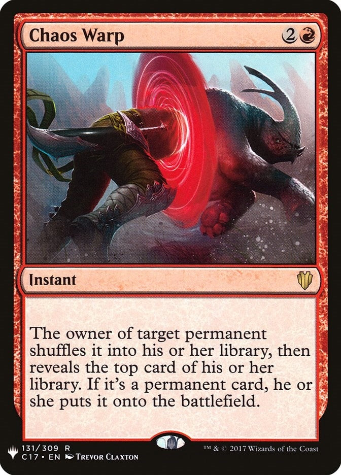 Chaos Warp (C17) (131) [LIST] - MTG Single