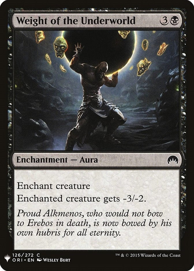 Weight of the Underworld (126) [LIST] - MTG Single