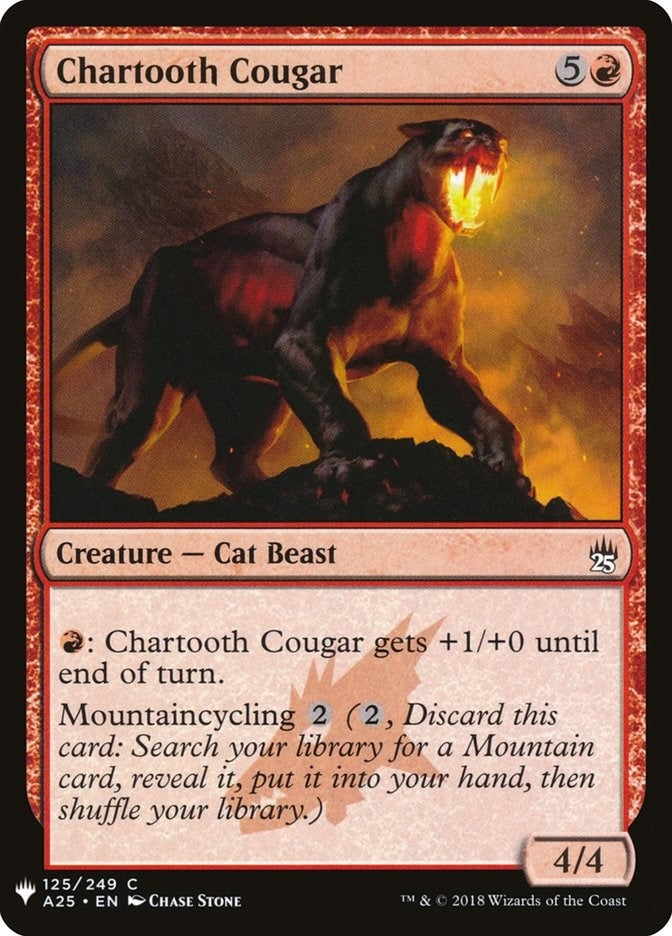 Chartooth Cougar (125) [LIST] - MTG Single