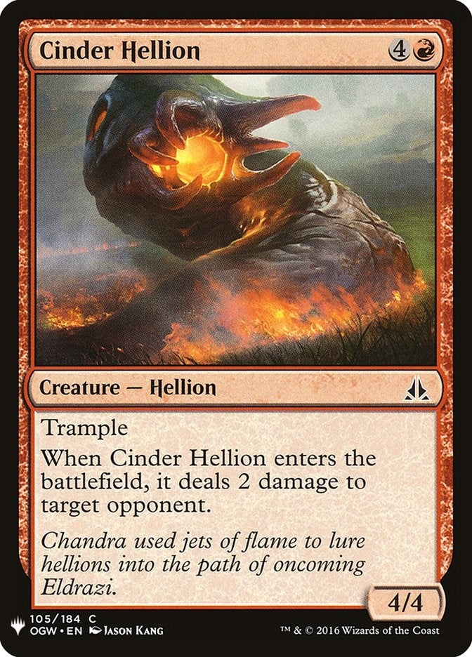 Cinder Hellion (105) [LIST] - MTG Single