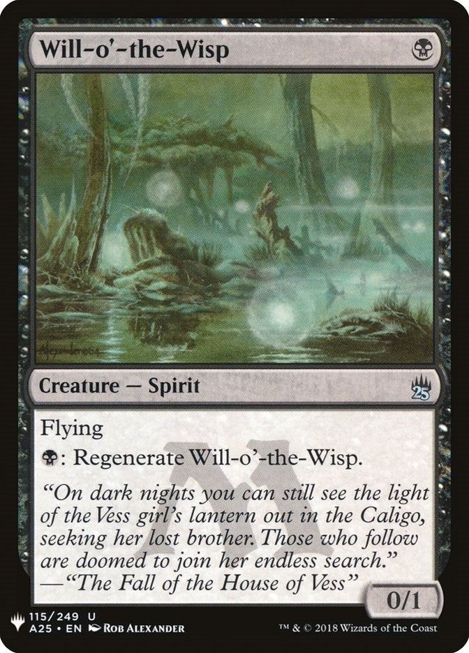 Will-o’-the-Wisp (115) [LIST] - MTG Single