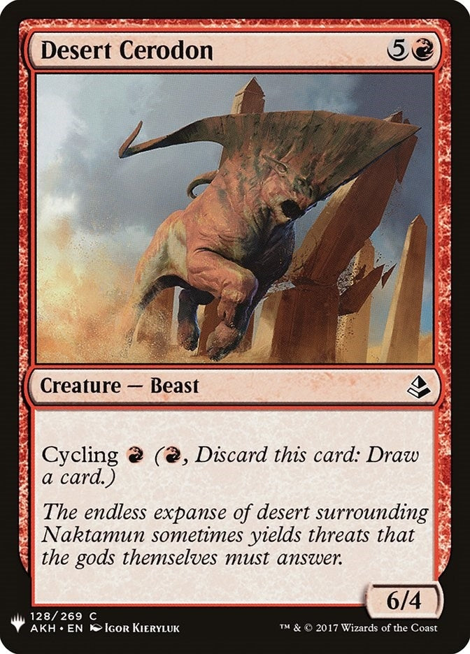Desert Cerodon (128) [LIST] - MTG Single