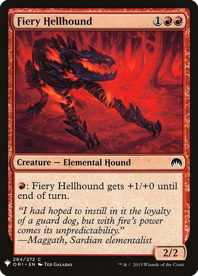 Fiery Hellhound (284) [LIST] - MTG Single