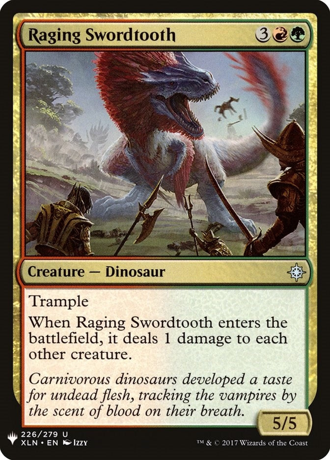 Raging Swordtooth (226) [LIST] - MTG Single