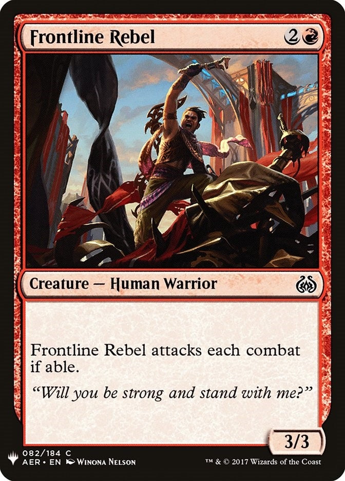 Frontline Rebel (82) [LIST] - MTG Single