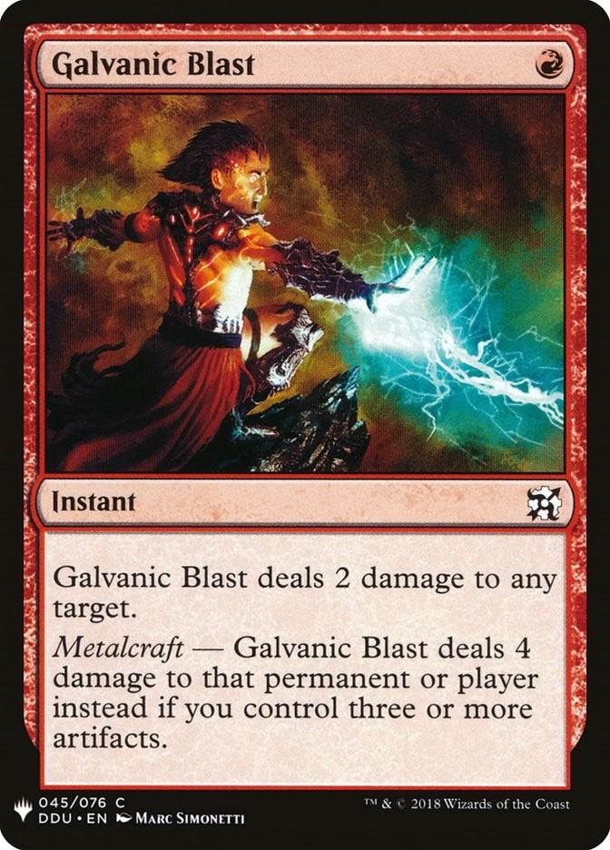Galvanic Blast (45) [LIST] - MTG Single