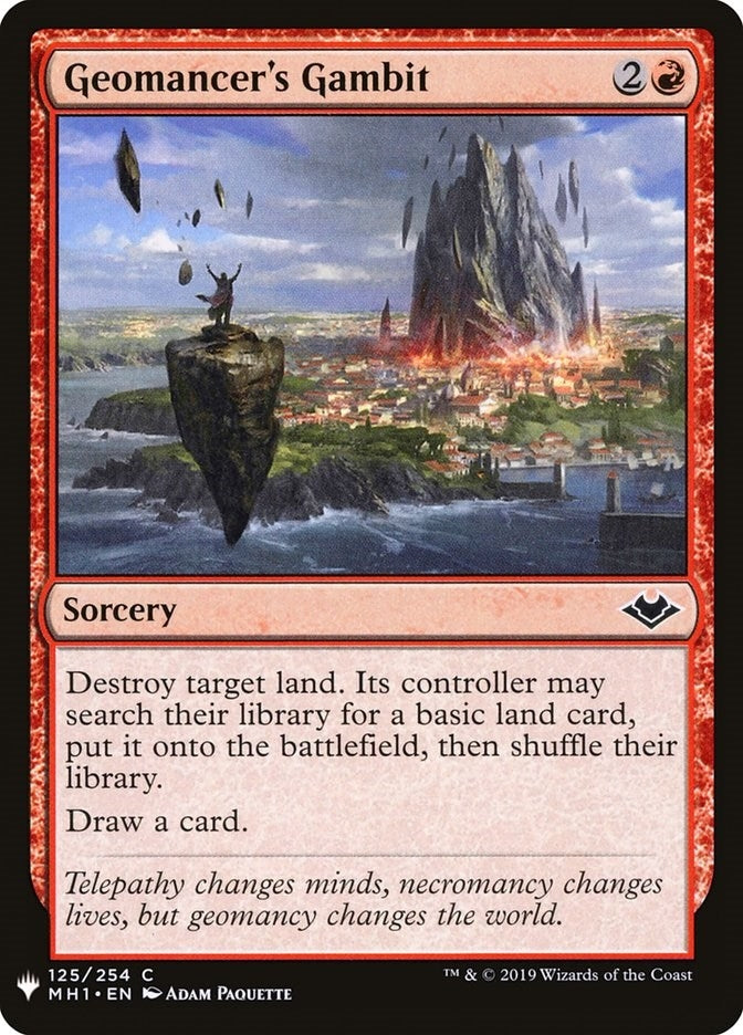 Geomancer’s Gambit (125) [LIST] - MTG Single